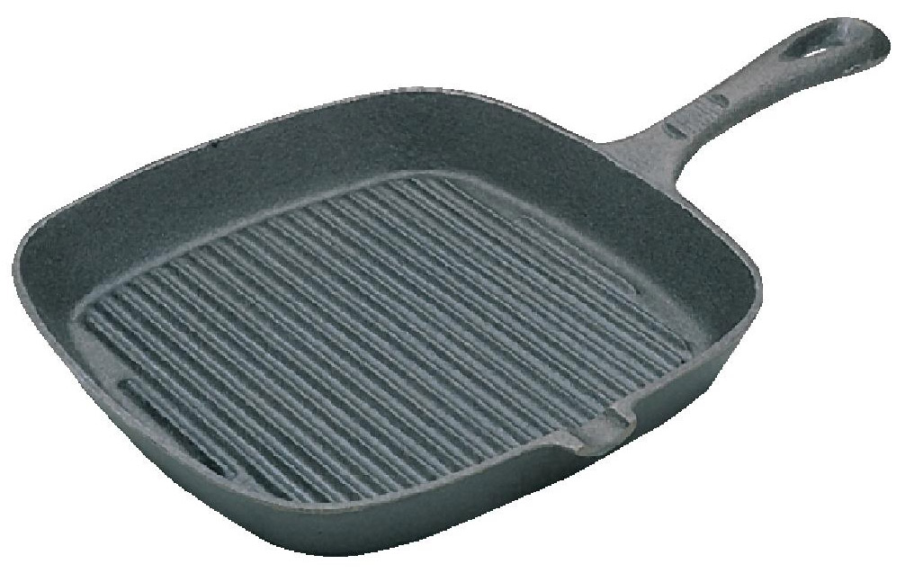 Square clearance iron skillet